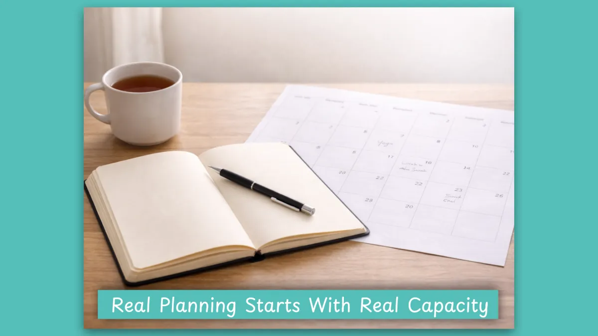 Map Your Real Capacity: Using AI to Plan With Your Life, Not Against It