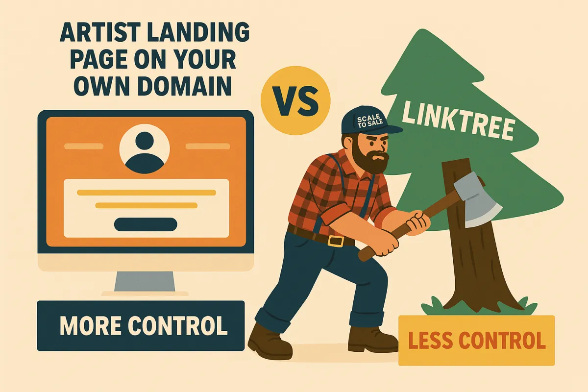 Own Your Turf: Secure Your Artist Landing Page & Capture Fans Today!
