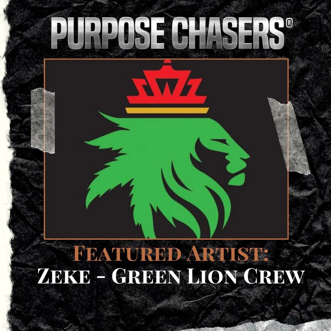 Zeke Stern of Green Lion Crew discussing reggae collaborations on Purpose Chasers Podcast