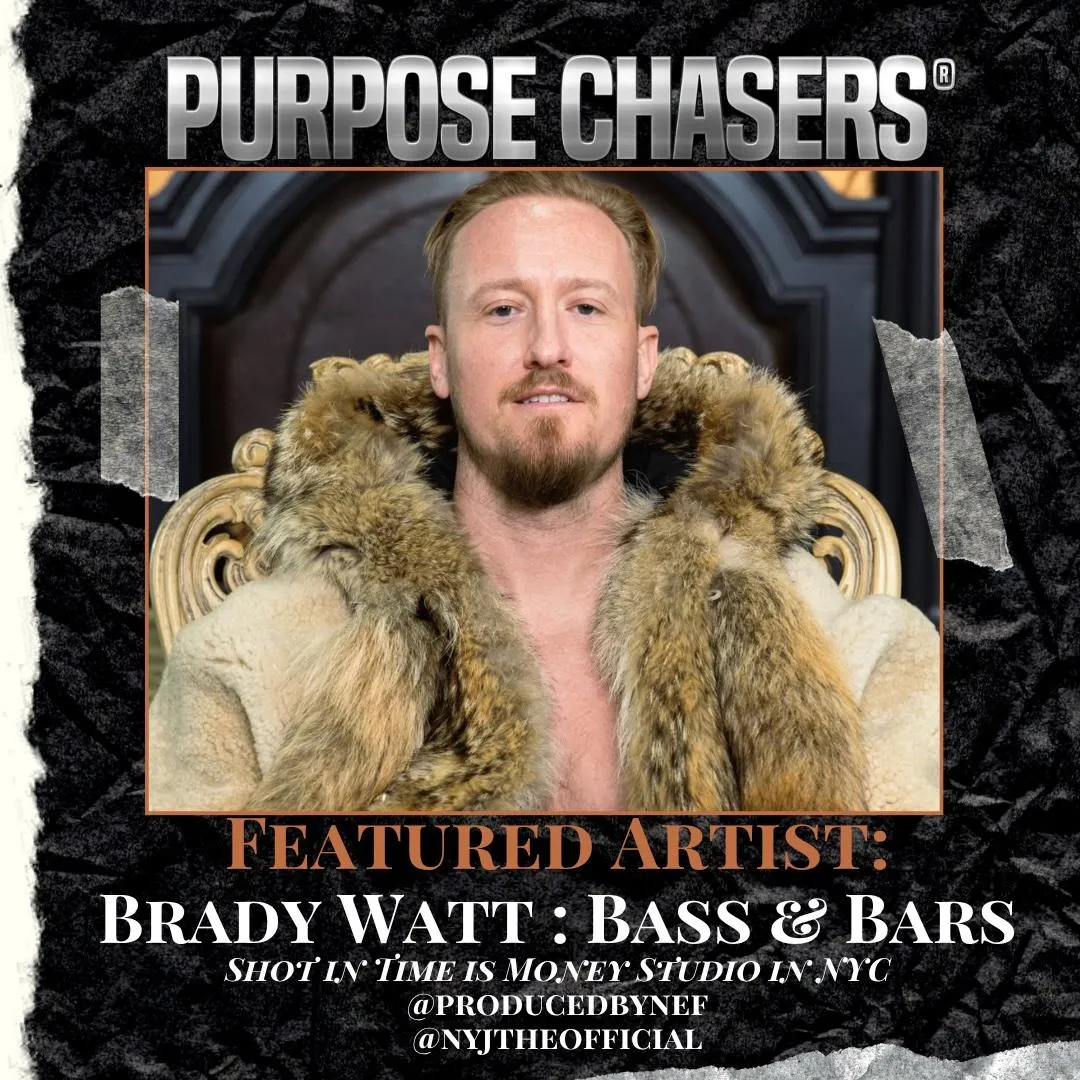 Brady Watt discussing his music career on Purpose Chasers Podcast