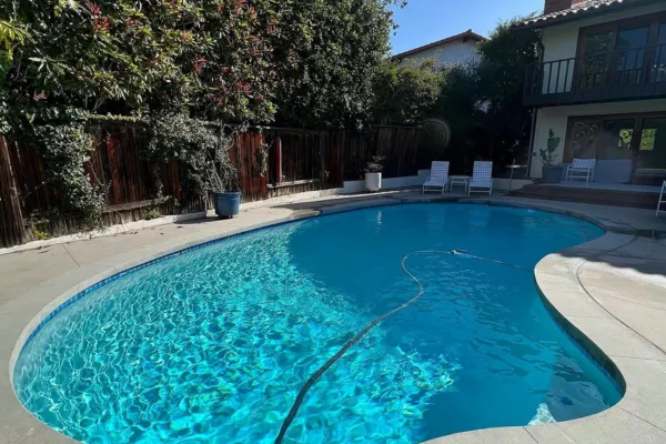 beautiful clean crystal clear pool