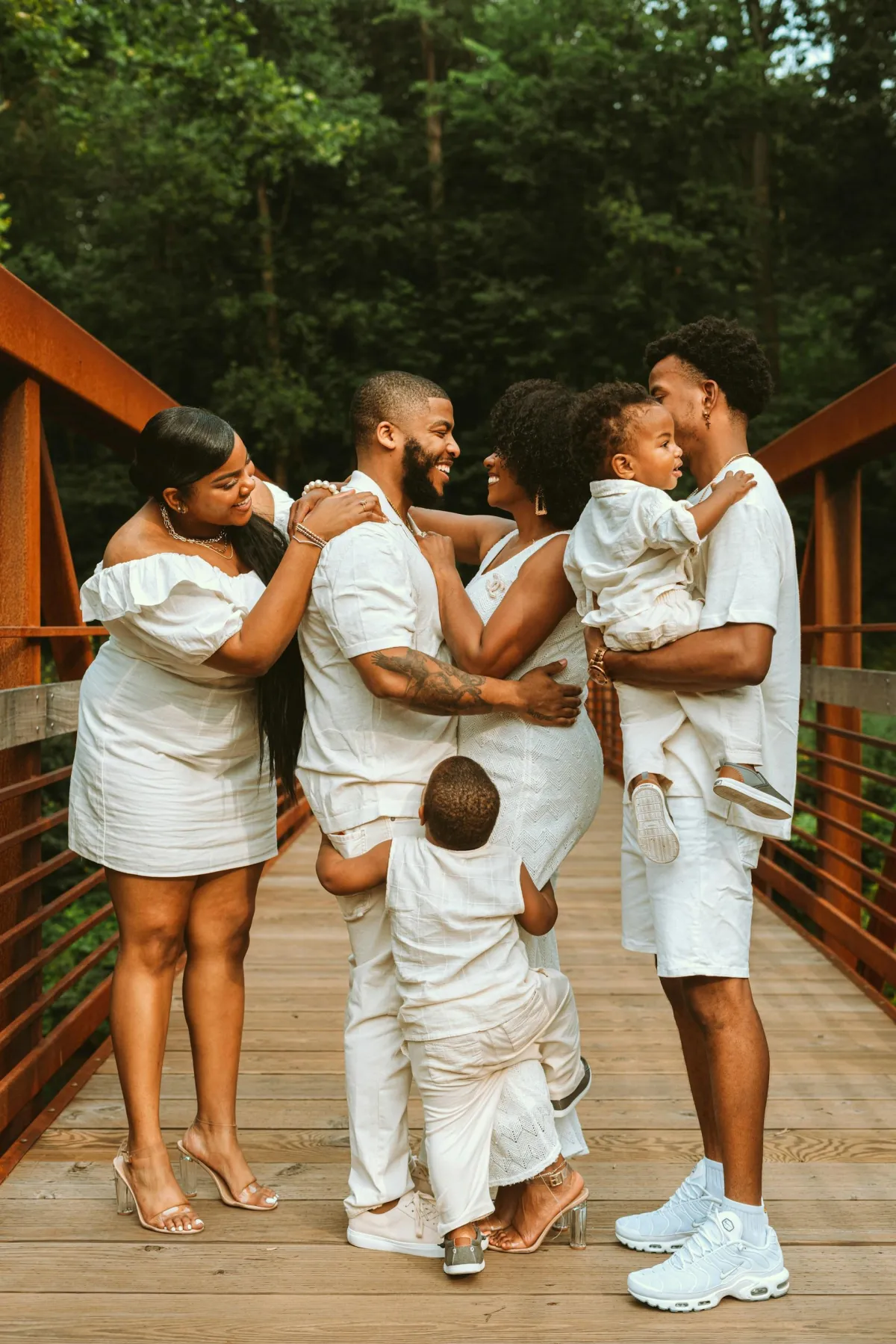 Smiling families standing tall with confidence