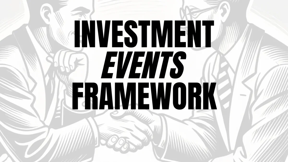 Investment Events Framework