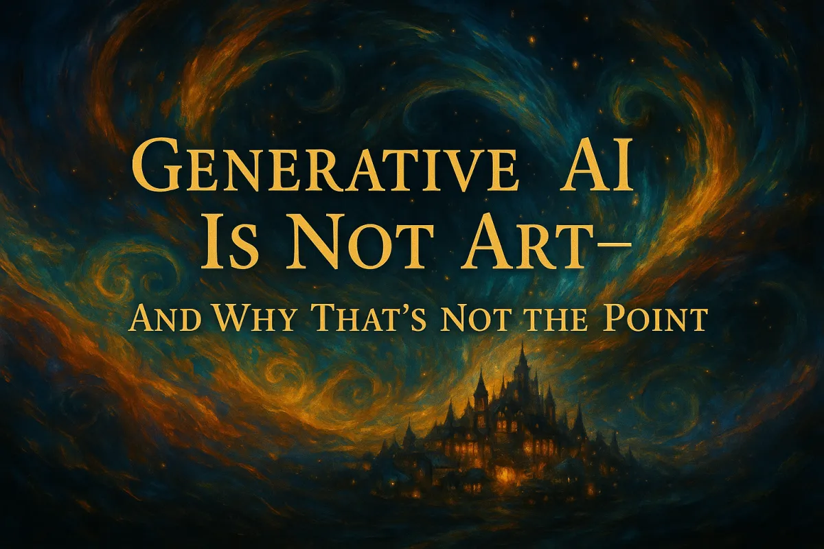 Generative AI Is Not Art