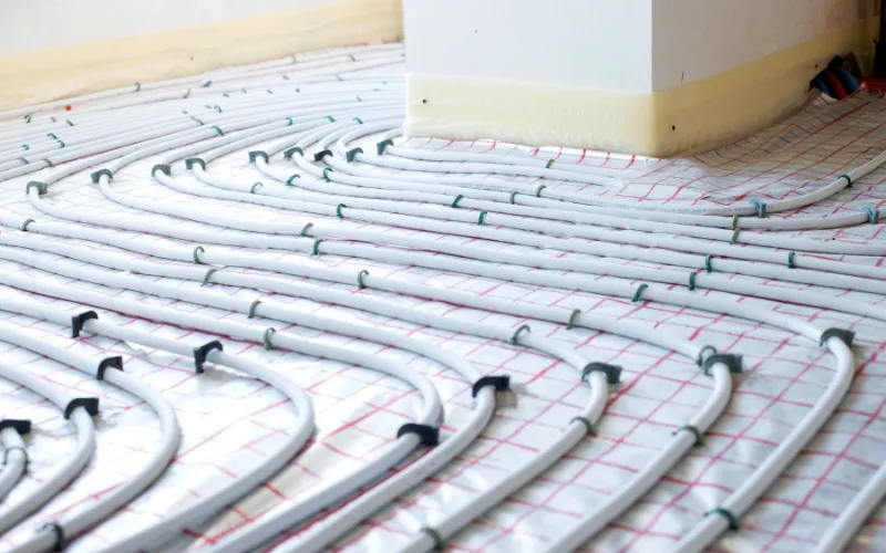 Radiant floor heating
