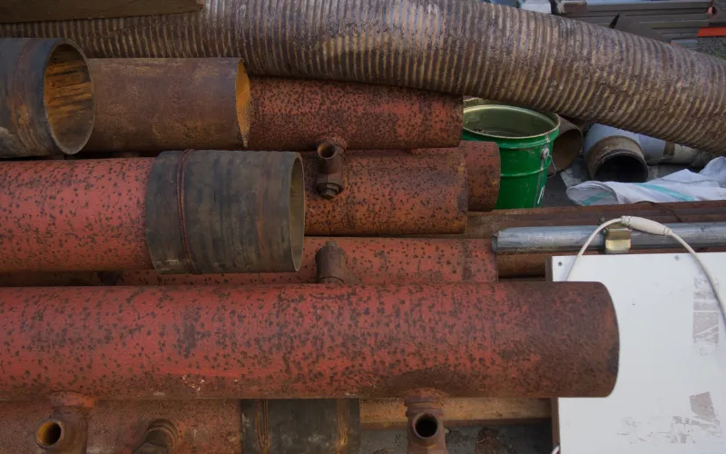 rusted pipe repair