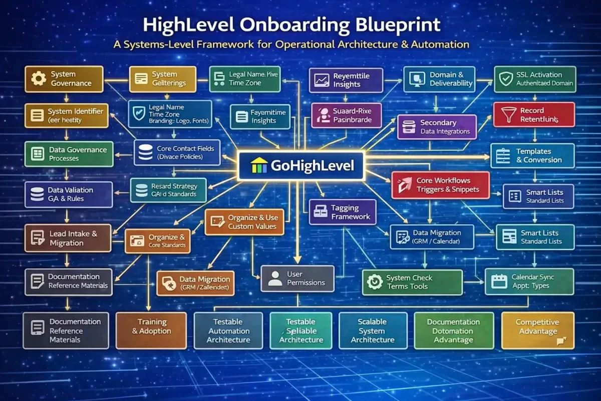 The Complete HighLevel CRM Onboarding Blueprint for Any Business