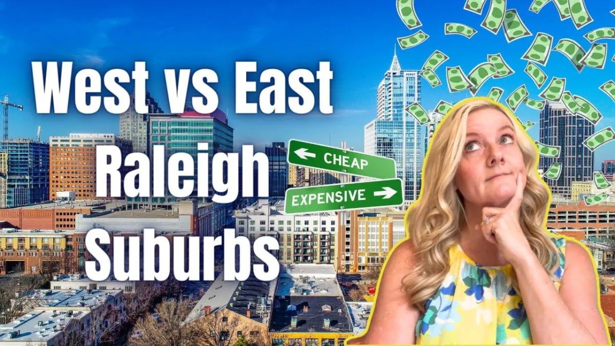 Which Suburbs are Less Expensive? West vs Eastern - Living in Raleigh NC