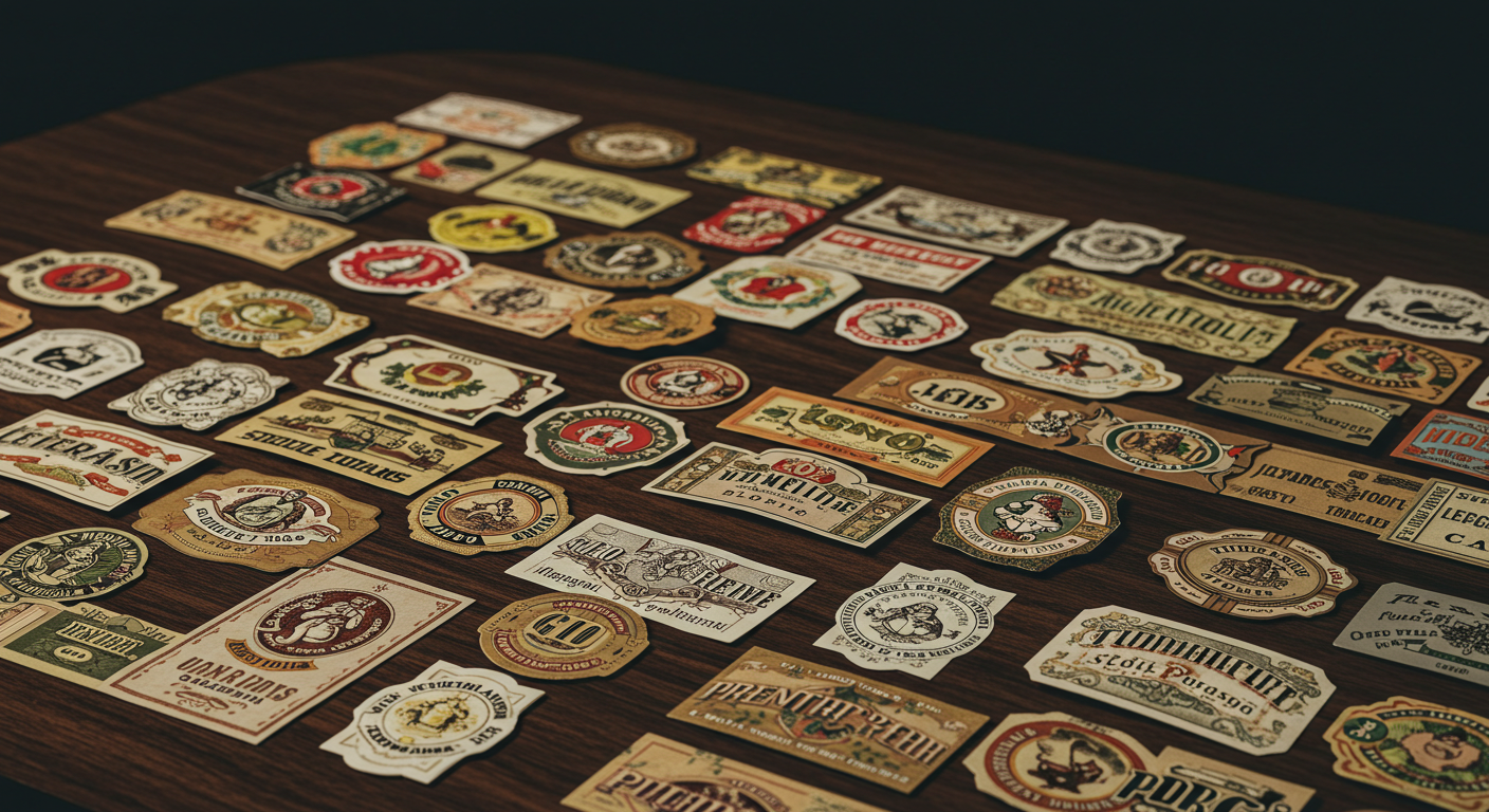 Vintage cigar bands showcasing unique and artistic designs, highlighting collectible cigar band art