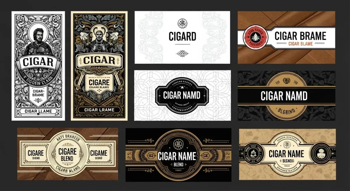 Cigar label templates