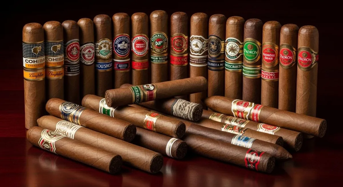 Assorted premium cigars from top brands for an unforgettable smoking experience.