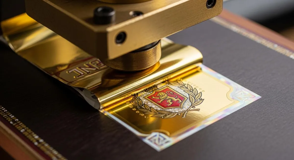 Foil press printing