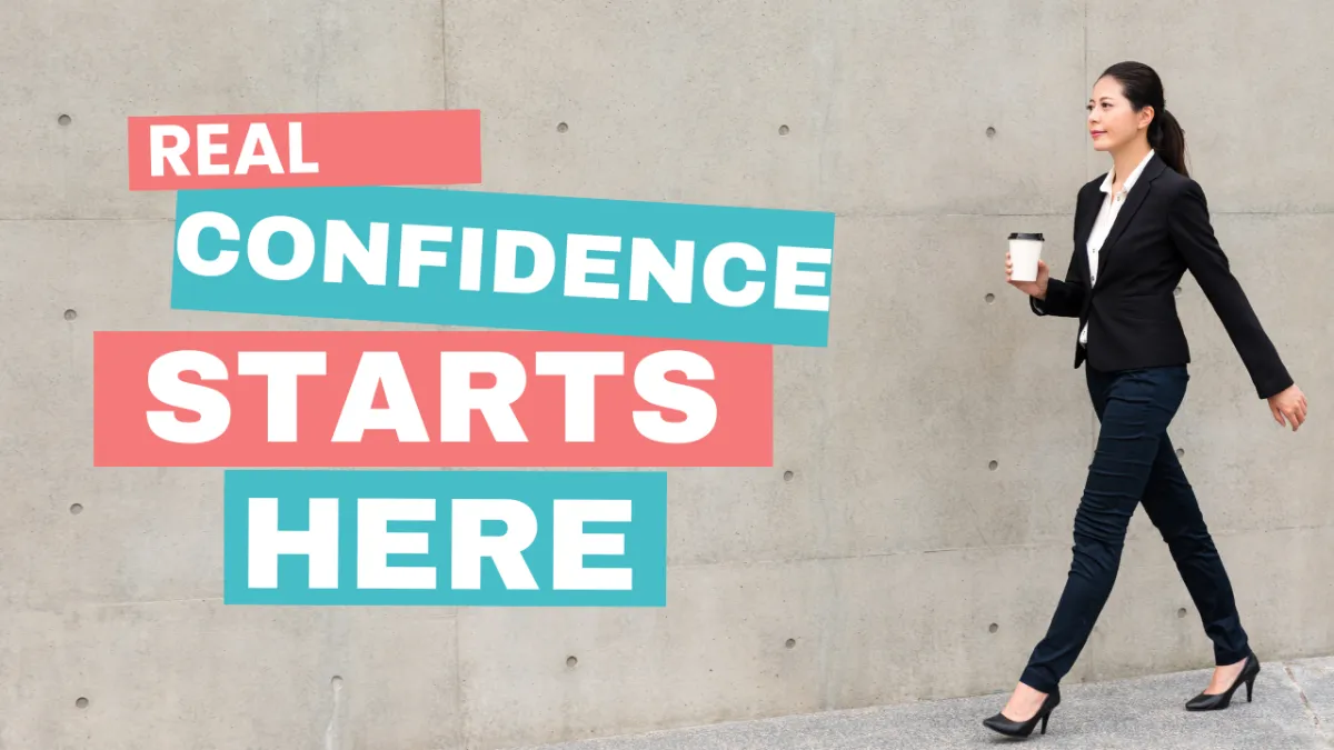 Woman Walking Down the Street with Confidence