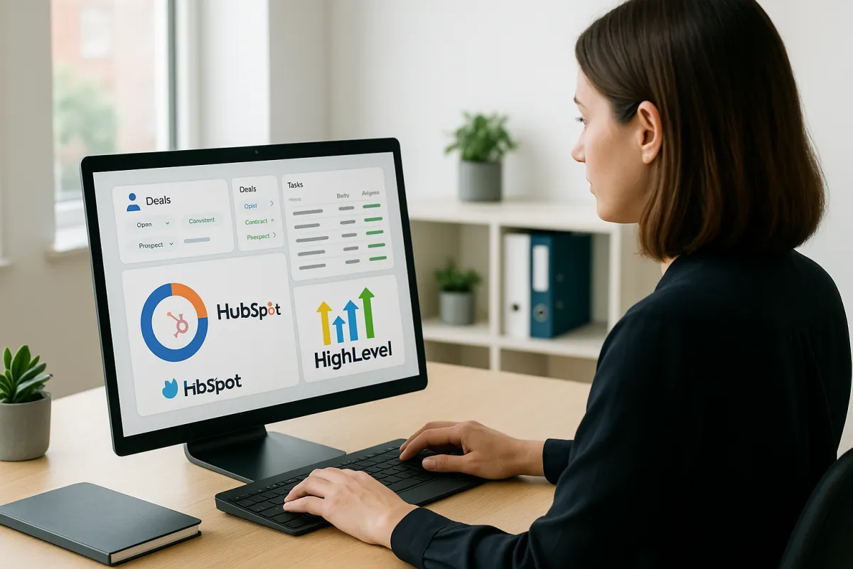 HighLevel CRM UK, HubSpot alternative UK, manage customers and prospects, UK CRM for SMEs, UK CRM for small business