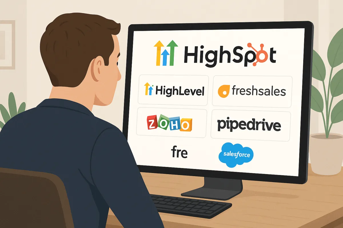HubSpot alternatives UK, HighLevel vs HubSpot, best UK CRM software, CRM alternatives for SMEs