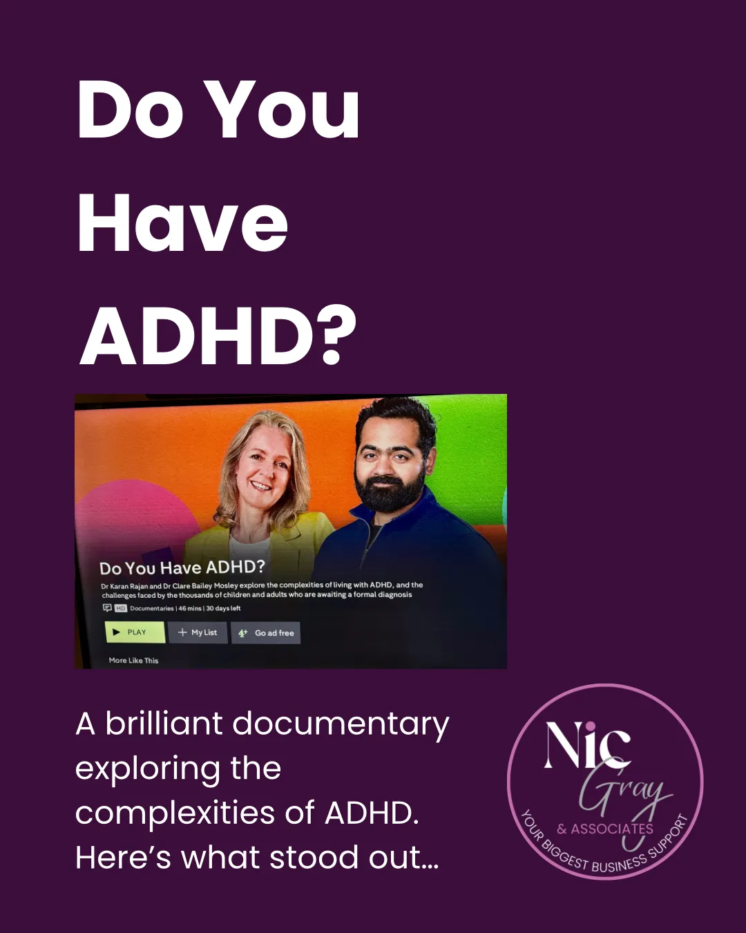 "Do You Have ADHD?" - Key Takeaways from a Powerful Documentary
