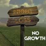 Profit Loss wooden sign