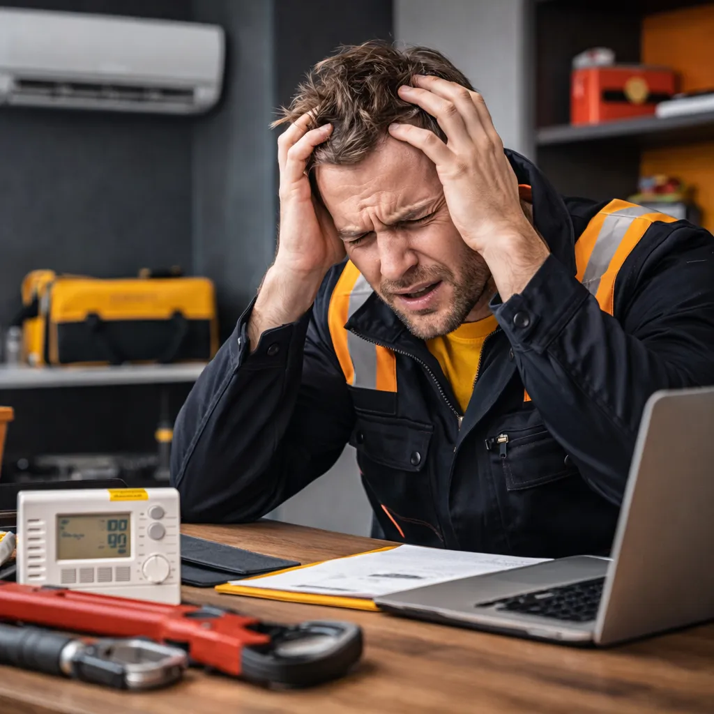 Service Businessman frustrated