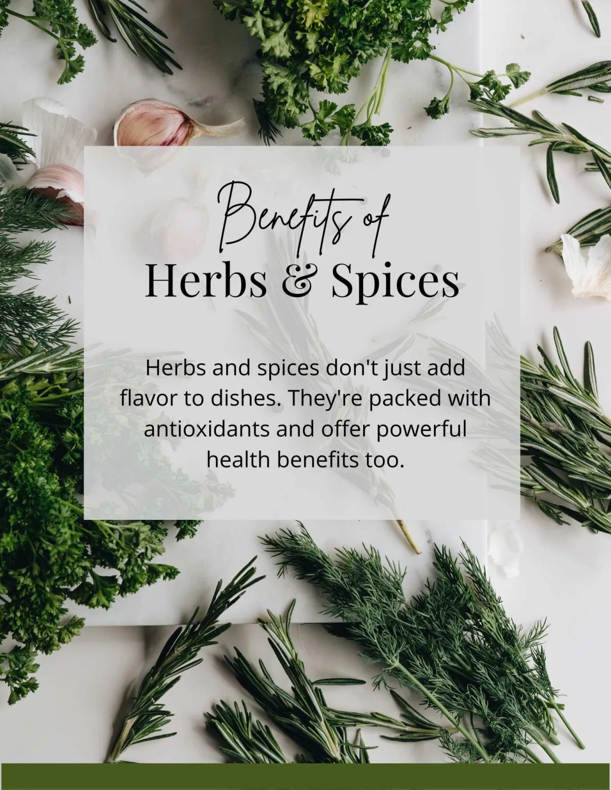 Can herbs and spices help us to get healthier?