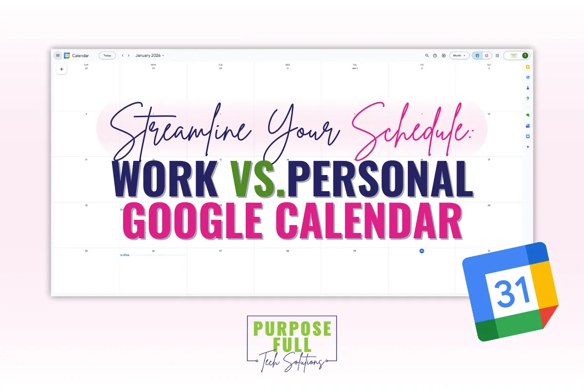 Streamline Your Schedule: Work vs. Personal Google Calendar
