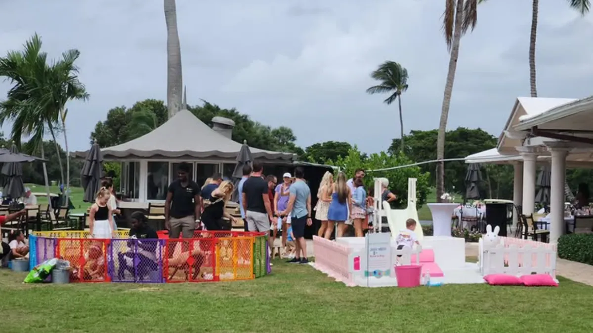 corporate event with exotic animals
