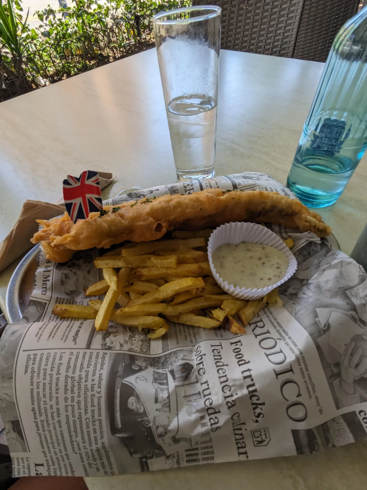 Fish n' chips in Gibraltar