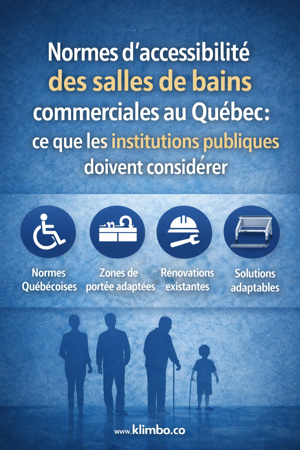 Normes d’accessibilité des salles de bains commerciales au Québec : ce que les institutions publiques doivent considérer