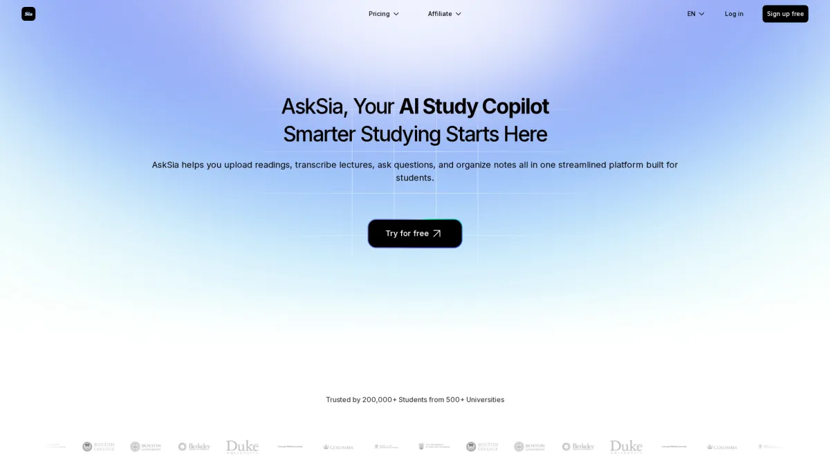 Unlock Your Academic Potential with AskSia AI