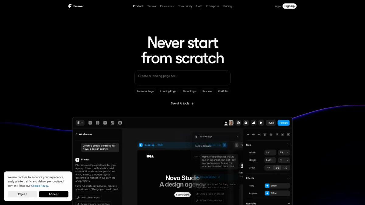 Design Revolution with Framer AI