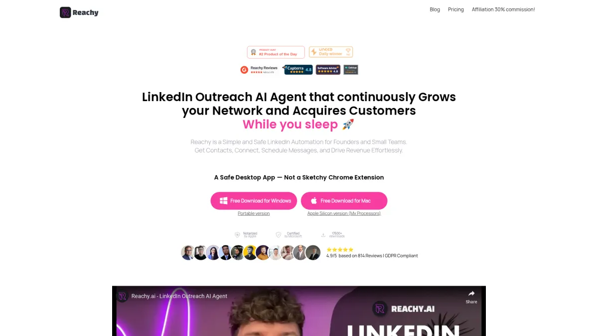 Unleashing Reachy AI for LinkedIn Success