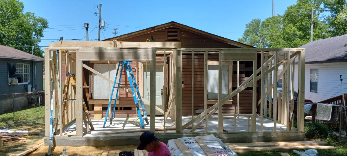 Home addition done by Alabama Construction Pros