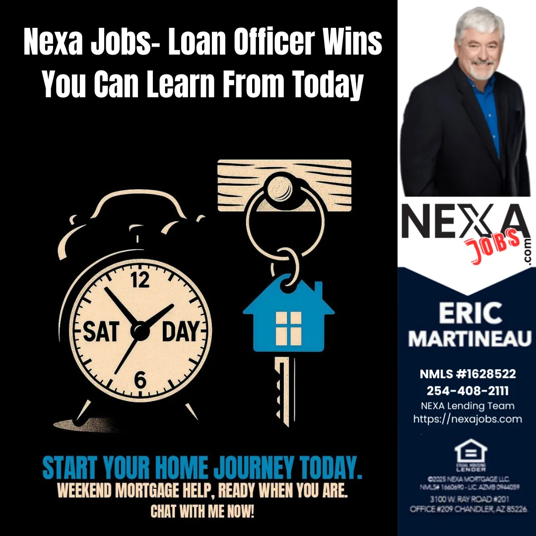 Nexa Jobs- Loan Officer Wins You Can Learn From Today