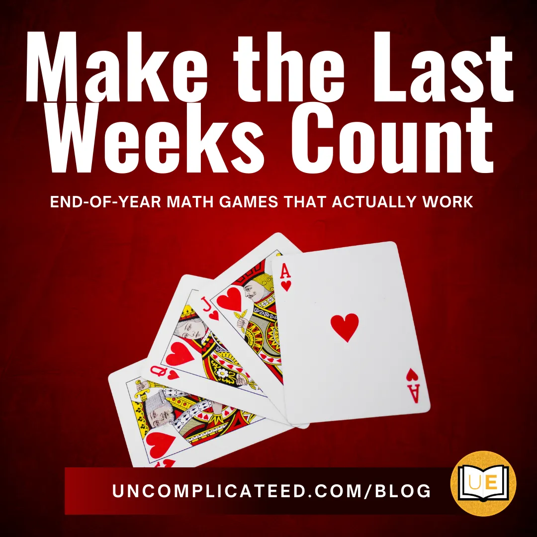 math games, end of year review