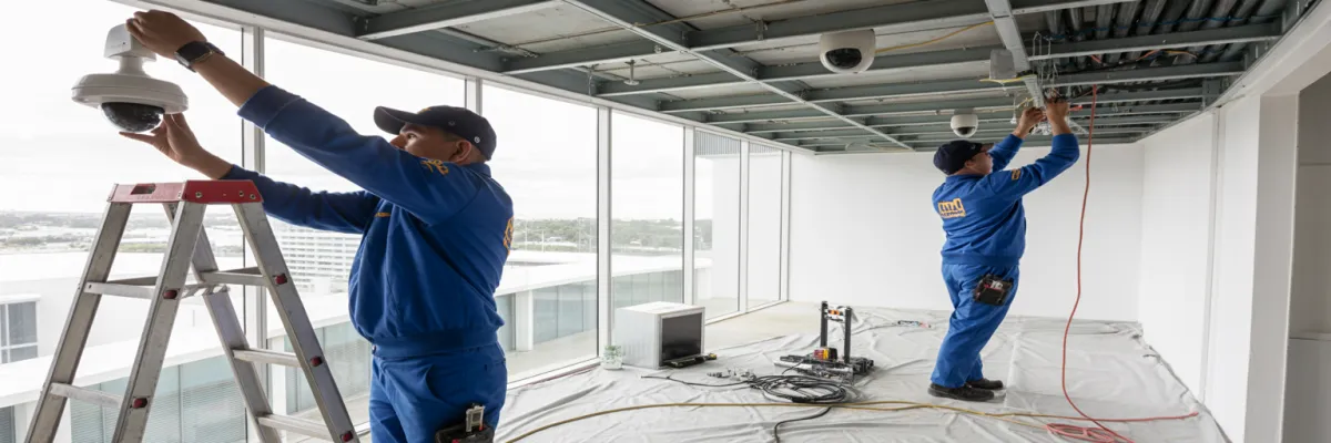 install CCTV system commercial property.
