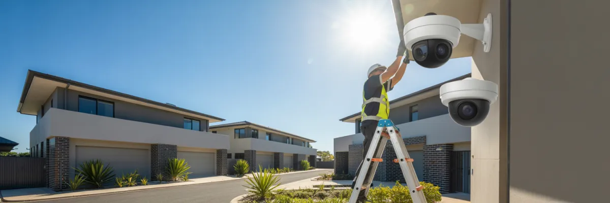 duplex home security camera installation