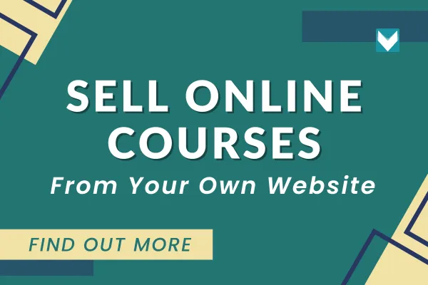 sell online courses on your website