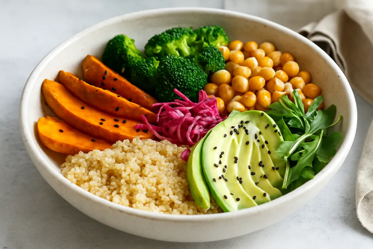 plant based foods in a bowl