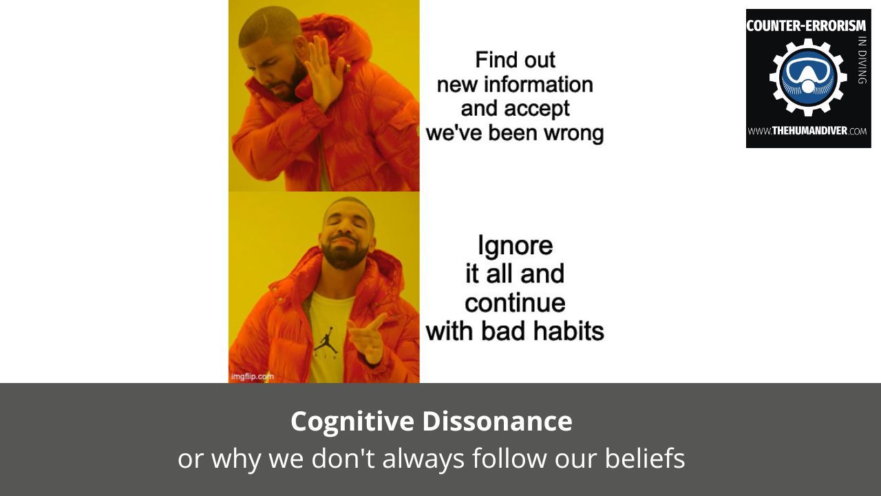 Cognitive dissonance or why we don't always follow our beliefs