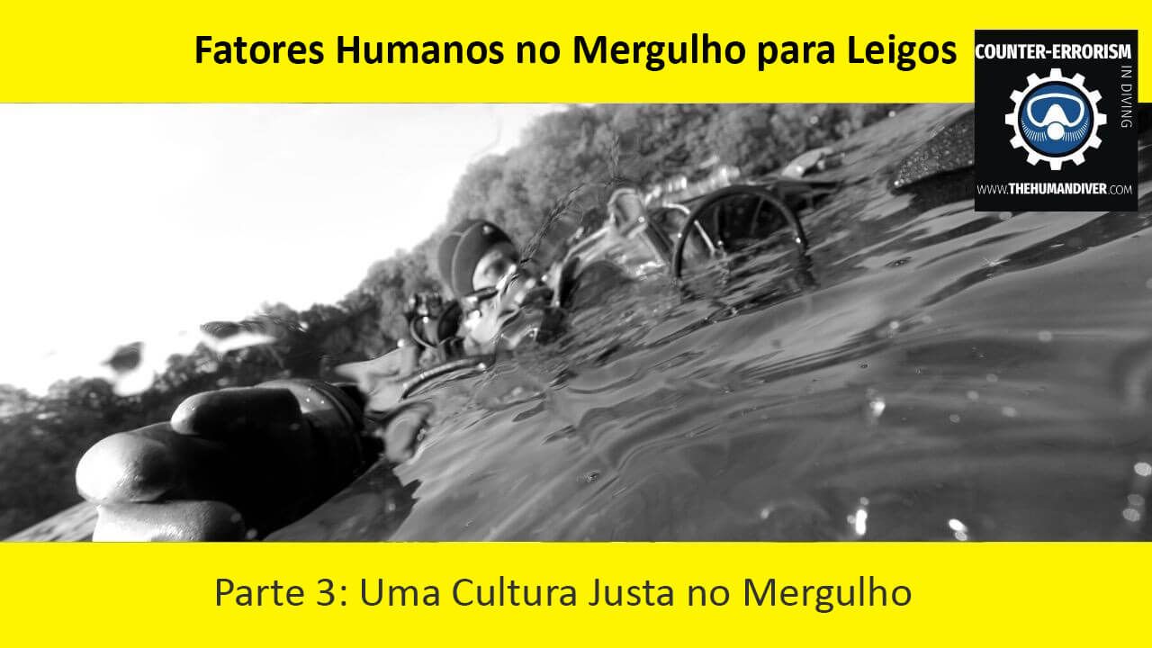 Fatores Humanos no Mergulho para Leigos - Parte 3: Uma Cultura Justa em Mergulho