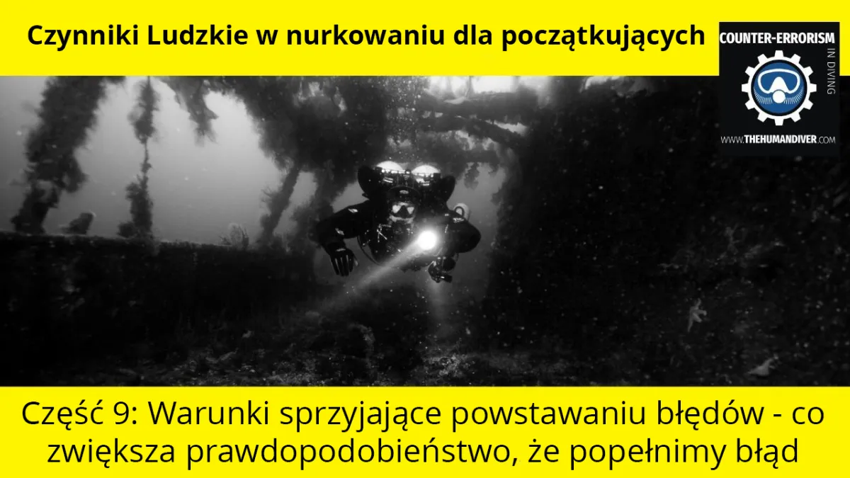 Czynniki Ludzkie dla początkujących. Część 9: Warunki sprzyjające powstawaniu błędów - co zwiększa prawdopodobieństwo, że popełnimy błąd