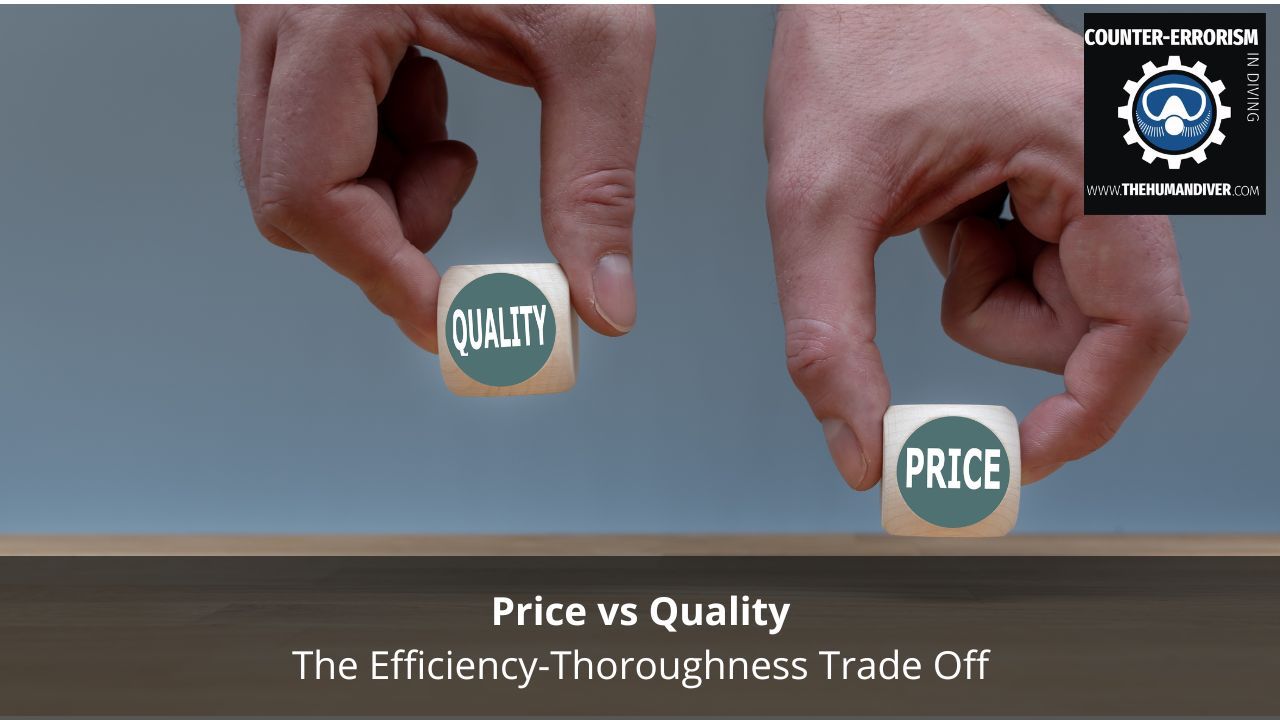 Price vs Quality: The Efficiency-Thoroughness Trade Off