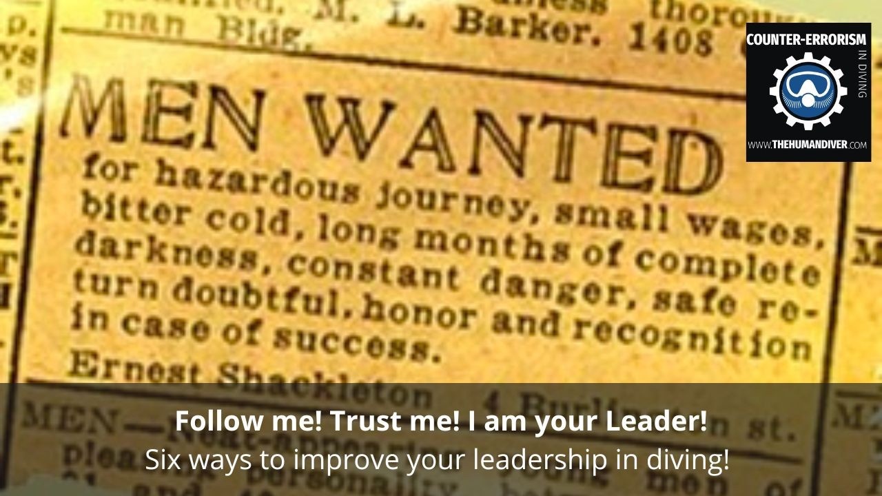 Follow me! Trust me! I am your Leader!