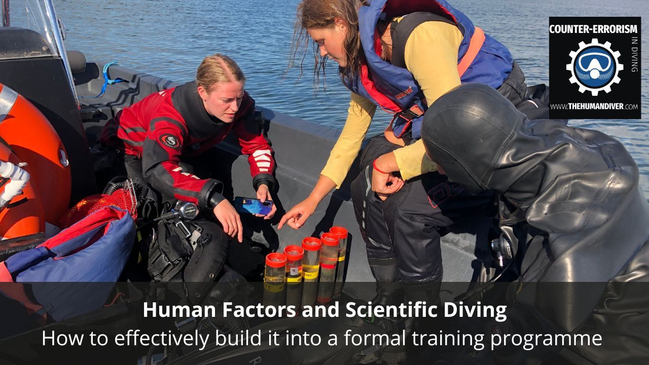 Introducing Human Factors into Scientific Diving:  first impressions