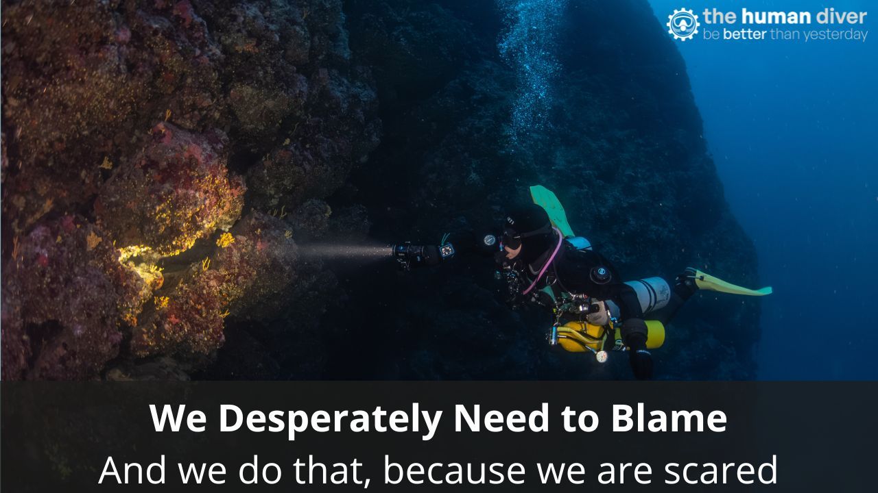 The desperate need for blame