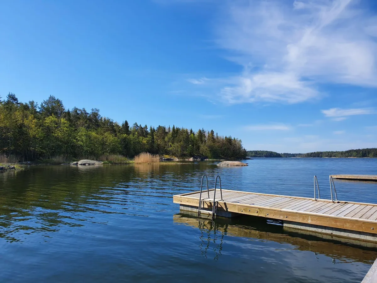 Boardwalk on a lake
