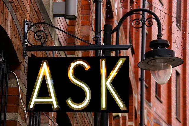 Ask street sign