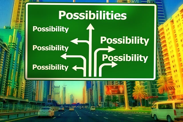 possibilities road sign