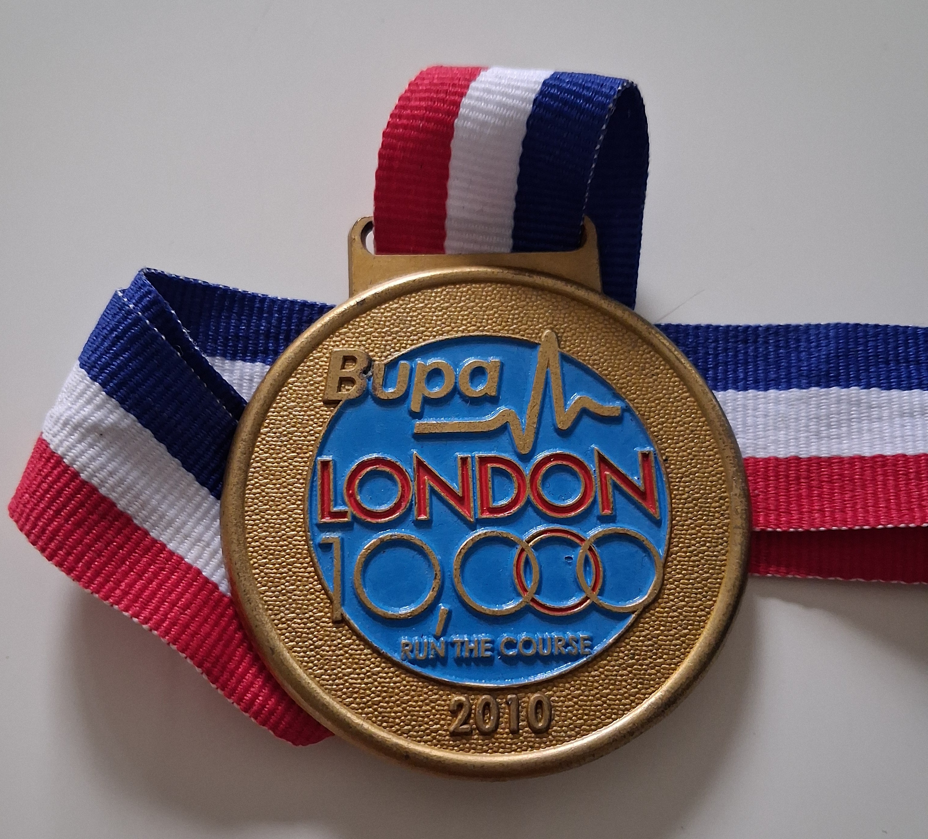 bupa 10k run medal