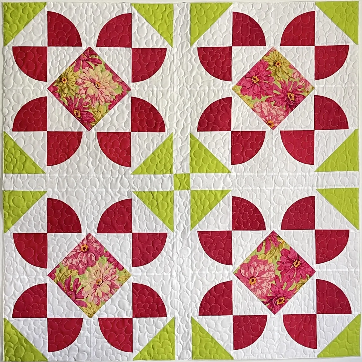 Red & Green Patchwork Pattern