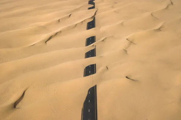 aerial view of a road in the desert - desert stock videos & royalty-free footage